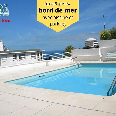 App Le Rocazur Avec Piscine Et Parking En Bord De Mer A 500M Du Centre Ville Menton Exterior photo